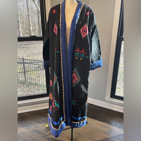 Unbranded Jackets & Blazers - OS Boho Quilted Embroidered Coat